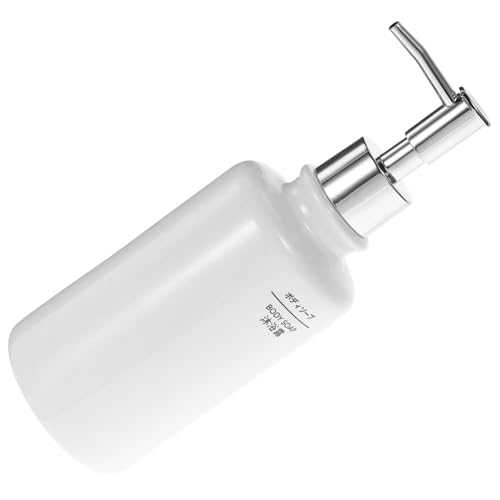 Alipis Botella de loción de cerámica Bomba Recargable dispensador de jabon liquido para baño Botella de Viaje Soap Dispenser dispensador de Botella de champú contenedor de loción páginas