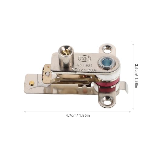 5 piezas Controlador de termostato para olla de presión eléctrica, regulador de temperatura universal para electrodomésticos de cocina, piezas de reemplazo compactas de aleación para ollas de alta presión miniatura 2