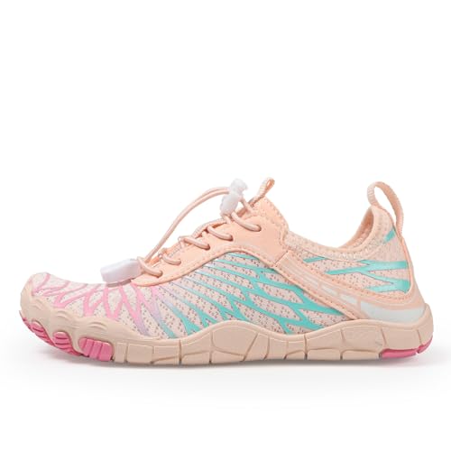 ZWRXW Barefoot Shoes Kids Boys Girls Toddler Shoes Wide Toe Box and Quick-Dry Sand Toddler Breathable Sneakers Tennis Non-Slip Hiking Footwear Comfort Anti-Slip Walking Sneakers3