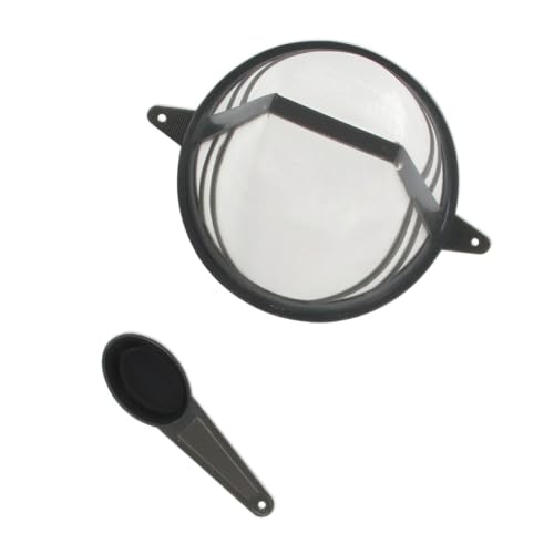 Fackelmann Filtre à café permanent, réutilisable, taille 4, Nylon, Plastique, Gris, 11,5 x 4,5 cm