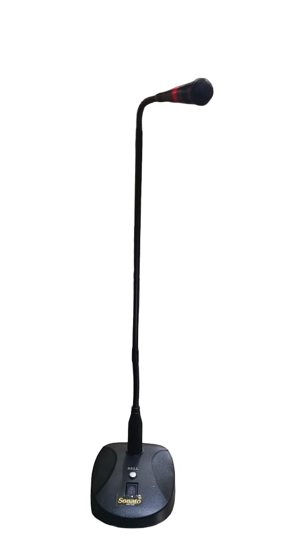 SONATO Goose Neck GMV 258 Professional Back Electret Condenser Microphone Frequency Response : 60-18k Voltage Range : 3.5v to 1.0v.-image-29