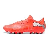 PUMA Scarpa da Calcio Unisex Future 9 Match Fusion MG, Rosso Brillante, Bianco, Nero, Argento, Taglia 38, Glowing Red PUMA White PUMA Black PUMA Silver, 39 EU