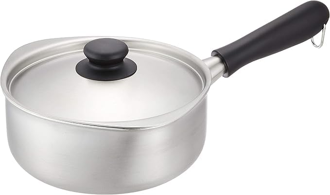 Amazon | ステンレス片手鍋18cm IH対応 アルミ三層鋼 蓋付き 食洗機