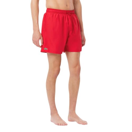 Image of Lacoste Men's Mid Length Monochrome Swim Trunks