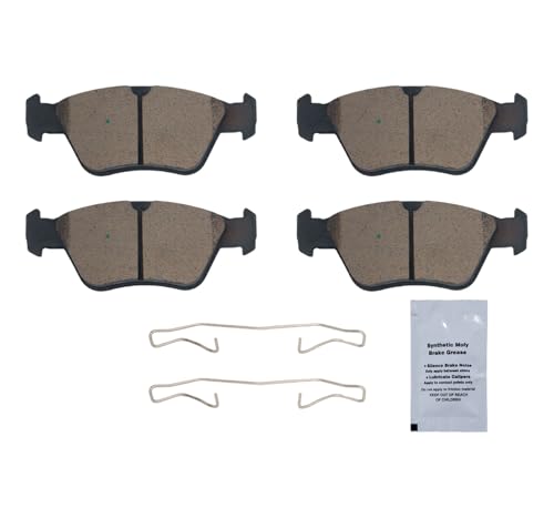 Image of HUSCH D710 Front Ceramic Brake Pads Kit Fit For Mercedes-Benz C280 1996-2000, For C230 1999-2000, For SLK230 1998-2004, For C36 AMG 1996-1997, For E300 1996-1997