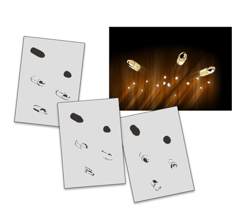 AS-265 Patronen Step by Step Airbrushschablone Größe XL