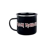 Farbe: Mehrfarbig KlangundKleid.de Z888675 Maiden Tasse LOGO Emaille Kaffeebecher