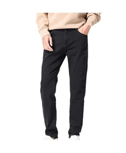 Mens Vintage Baggy Straight Jeans Streetwear Distressed Stretch Slim Fit Skinny Work Denim Pants