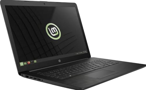 Image of HP 17 Business Laptop - Linux Mint Cinnamon - Intel Quad-Core i5-10210U, 32GB RAM, 1TB PCIe NVMe SSD + 1TB Storage HDD, 17.3 inch Inch HD+ (1600x900) Display
