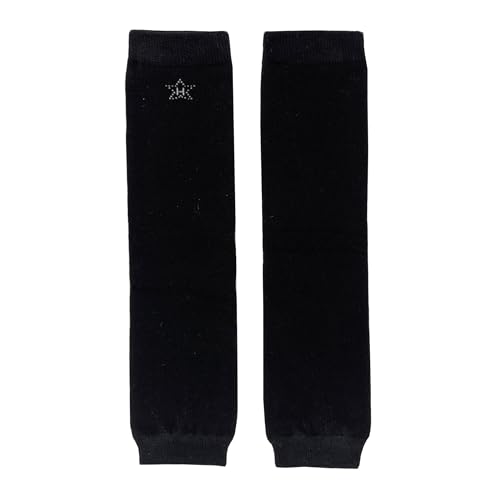 Huggalugs Girls Basic Black Legwarmers