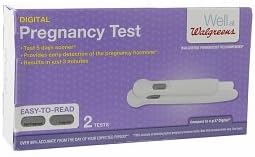 Walgreens Digital Pregnancy Test, 2 ea