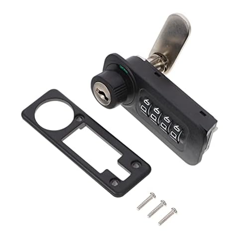 TEHAUX Mechanical Door Locks 4 Digit Lock Cabinet Digit Locks Security Lock for Drawer Box Entry Door Gate Cover