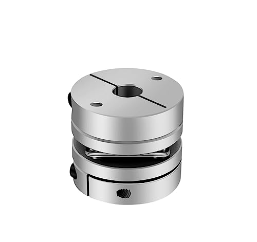 Rigid coupling,Stainless steel rigid coupling 1pcs D26L26 Aluminum Alloy Single Diaphragm Coupling Elastic Joint Ball Screw Step Motor Encoder Computer(6.35x8)
