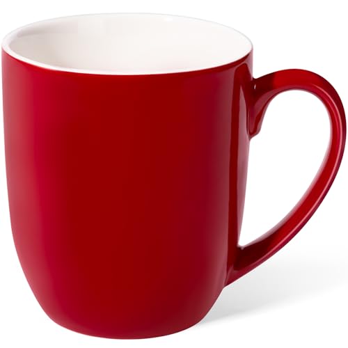 Urbanstrive 16 oz Large Coffee Mug with Handle Tea Cup Novelty Coffee Cup for Men Women Office Work, Red