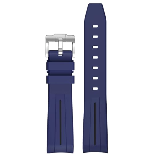 BONACE Strap for Omega x Swatch MoonSwatch Watch 20mm,Soft Rubber Omega X Swatch Moonswatch Speedmaster Replacement Strap,Curved No Gap Moonswatch Swatch strap for Men Women