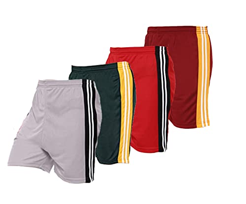 Image of Fort Worth Men's 4 Pack Gym Workout Shorts Quick Dry Bodybuilding Weightlifting Pants Training Running Jogger with Pockets