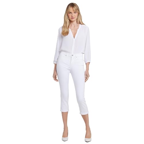 NYDJ womens Chloe Capri Jeans, Optic White, 14 US