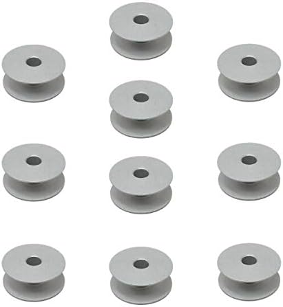 PUMICHA Bobbins Supplies for 10 Large Aluminum M Size BOBBINS for Grace Qnique L.O.N.G.A.R.M Quilting Machines for Sewing Machine.