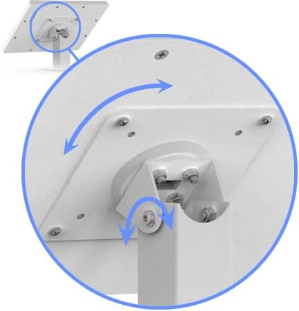 Miniatura 8 de VidaMount Caja blanca y soporte giratorio e inclinable para escritoriomesa paquete compatible con Samsung Galaxy Tab A7 10.4