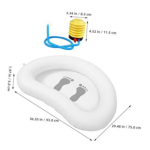 Kisangel Spa Inflable Portable para Pies Plegable miniatura 2