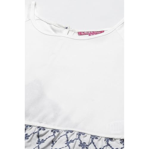 Image of BIBA Girls Blend Regular Rayon Short Top