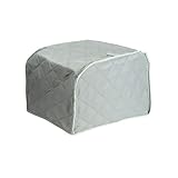 VOANZO Staubschutz für Toaster, 2 Scheiben, waschbar, 29,2 x 20,3 x 20,3 cm, Grau