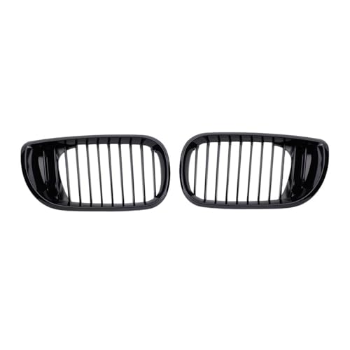 Parrillas E46 4 puertas para solucionar rejillas rotas con doble listón negro brillante 2002-2005