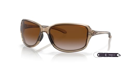 Oakley Cohort OO9301 Rectangle Sunglasses for Women+ Bundle Accessory Leash Kit, Microfiber Pouch