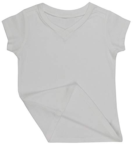 Image of ToBeInStyle Kids Boys Girls Cotton Jersey Contrast Raglan V-Neck Tee T-Shirts