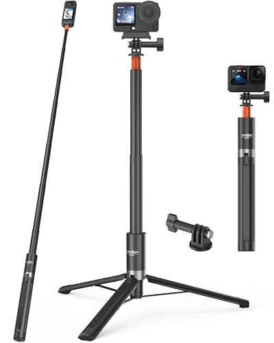 Tige d'extension étendue de 147 cm avec support au sol stable pour DJI Osmo et GO 3S
