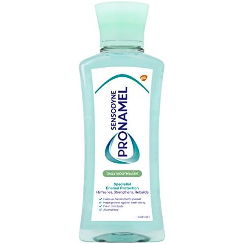 Enjuague bucal diario Sensodyne Pronamel Flouride Rinse 250ml protege contra la erosión ácida y la caída de dientes con sabor fresco a menta Cover