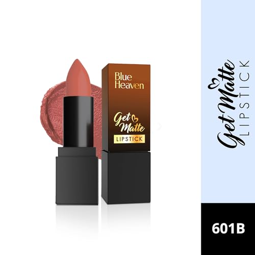 Image of Blue Heaven Get Matte Lipstick | Soft Matte Finish and Lightweight Formula | Intense Pigment | Long-Lasting Lipsticks For Women | 601B | 4gm (Pack of 2)