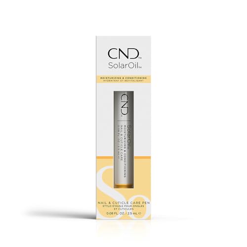 CND SolarOil - Essential Care Pen, Aceite Nutritivo para Uñas y Cutículas, Hidrata y Acondiciona las Uñas, Mezcla Natural de Aceites de Jojoba, Vitamina E, Salvado de Arroz y Almendra Dulce, 2,36ml
