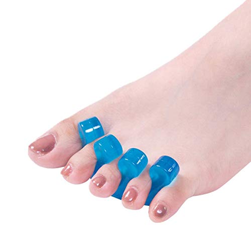 ZaxSota 2 Pairs Gel Toe Separators pedicure Stretchers Straightener Corrector, Hammer Toes