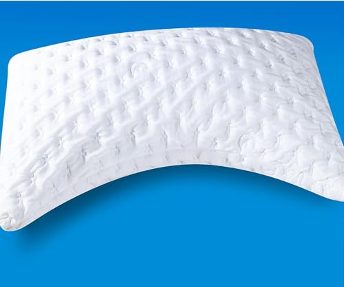 SKYNY Kühlendes Seitenschläfer-Kissen für Nacken- und Schulterstütze – Kissen aus geschreddertem Memory-Schaum, Höhenverstellbares Orthopädisches Schlafkissen mit waschbarem Bezug SKYNY Kühlendes Seitenschläfer-Kissen für Nacken- und Schulterstütze – Kissen aus geschreddertem Memory-Schaum, Höhenverstellbares Orthopädisches Schlafkissen mit waschbarem Bezug