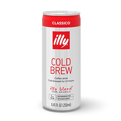 illy Ready To Drink Coffee, CLASSICO Cold Brew, 8.5 Ounce