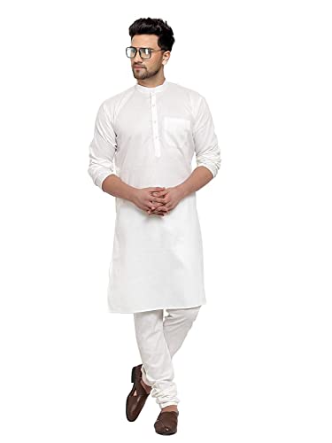 Image of Gauri Laxmi Enterprise Men's Cotton Kurta Pyjama Set