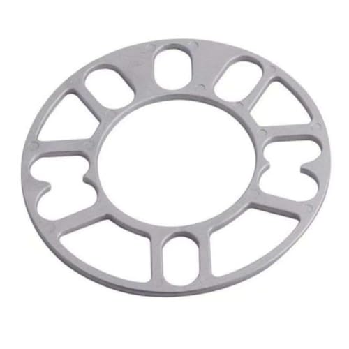 Car Wheel Spacer Adaptor Shim Plate 1PC 3mm 5mm 6mm 8mm 10mm Aluminum Compatible with Car(1PCS 3mm)