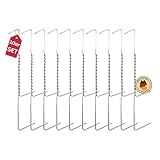 ok4y 10 Stück Doppelspitz Räucherhaken 19 cm Edelstahl