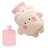 Bouillotte d'Eau Chaude en Peluche - Chauffe-Pieds en Forme d'Animal 1L | Sac...