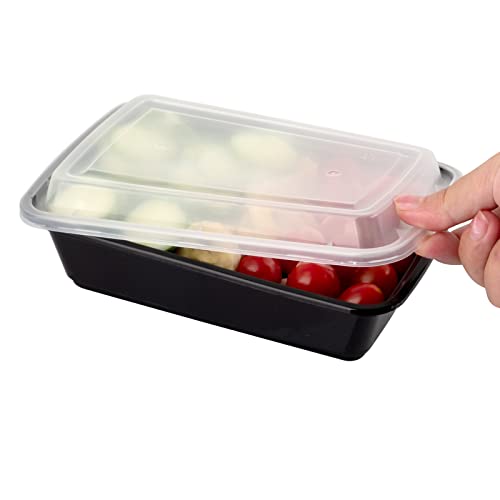 WGCC Meal Prep Containers, 10 Pack 32OZ Food Storage Containers with Lids, Extra-Thick to Go Containers, Reusable Bento Lunch Box, BPA-Free, Microwave/Dishwasher/Freezer Safe, Yellow