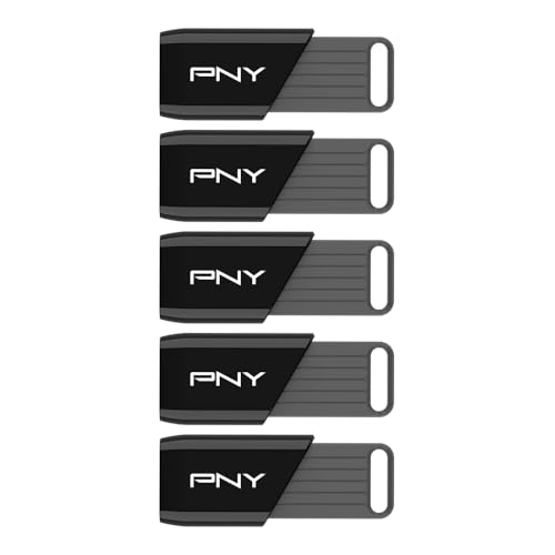 Image of PNY 128GB Attache X USB 3.2 Gen 1 Flash Drive, Advanced Performance Up to 130MB /s Read, Everyday Data Store & Transfer, Reliable Portable Storage, Durable, Type-A, Computers, Laptops, Desktops, 5-Pack