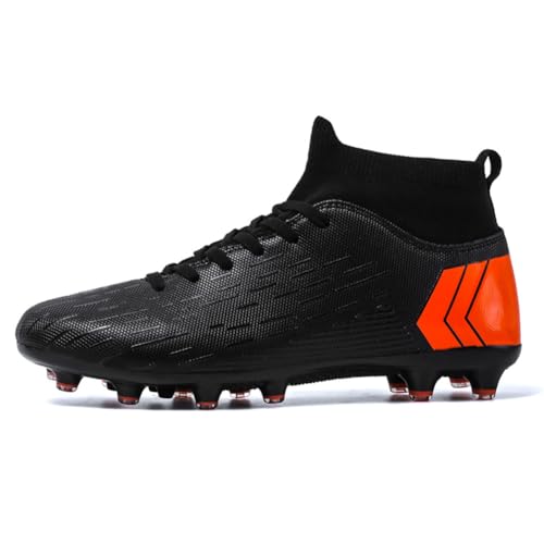 ESXGED Unisex Womens Soccer Cleats Shoes Mens Ankle Sock Football Boots Training Athletic Turf Sneakers4