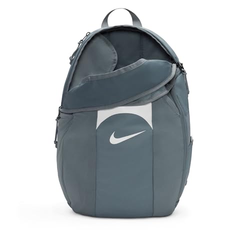 Image of NIKE Unisex Academy Team Sports backpack (pack of 1), Grey, 18.7 x 13 x 7.1 inches, Sport