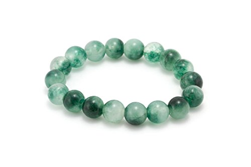 Green Jade Bracelet/Moss Jade Bracelet/Jade Bead Bracelet/Green Jade Jewelry/Moss Jade Jewelry 10 mm Code- WAR9046