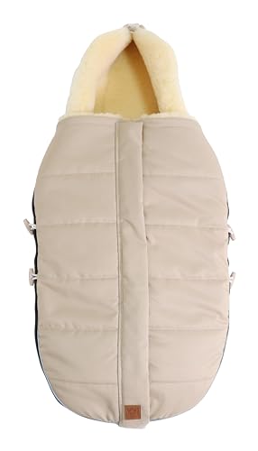 6540831 ALLEX passeggino in pelliccia di agnello colore: sabbia