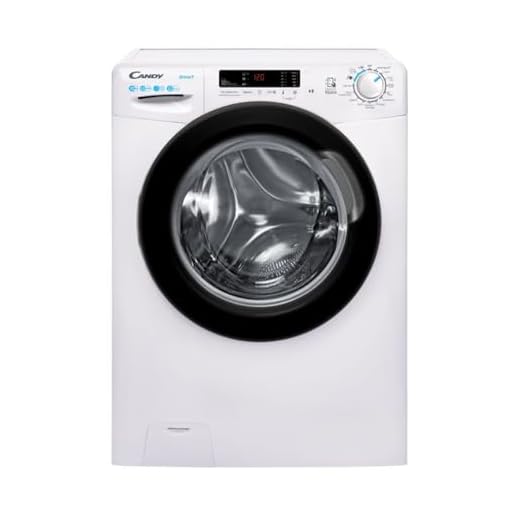 CANDY - Lave-Linge Hublot - Machine à Laver 10kg/1200 trs/min - Classe Énergétique B - 15 Programmes - NFC, Ecran Digital, Mix Power System - Blanc - 85 x 60 x 54 cm - Modèle CS12102DWB4/1-47