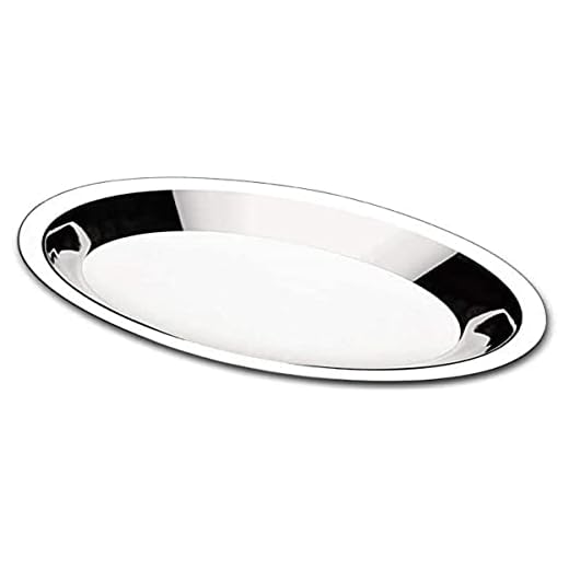 Travessa Oval Funda, 26 cm, Aço Inox, Gedex ECO-440, Prata