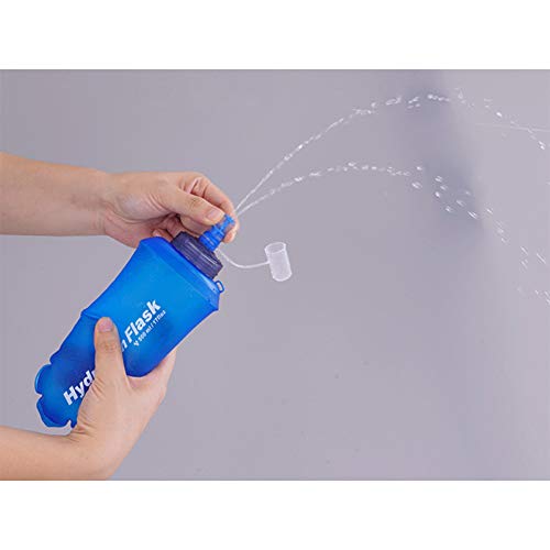 Baitoo Tpu Soft Folding Water Bottles, 2 Packs 500Ml Bpa-Free Collapsible Flask For Hydration Pack Collapsible Water Bottles For Running Hiking Cycling Camping Climbing( 500Ml-2 Packs) #TOP5