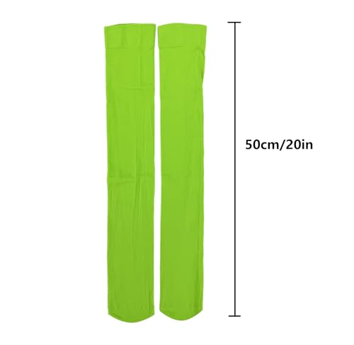 Image of Women's Opaque Stretchy Nylon Over Knee Thigh High Stockings Costume Socks